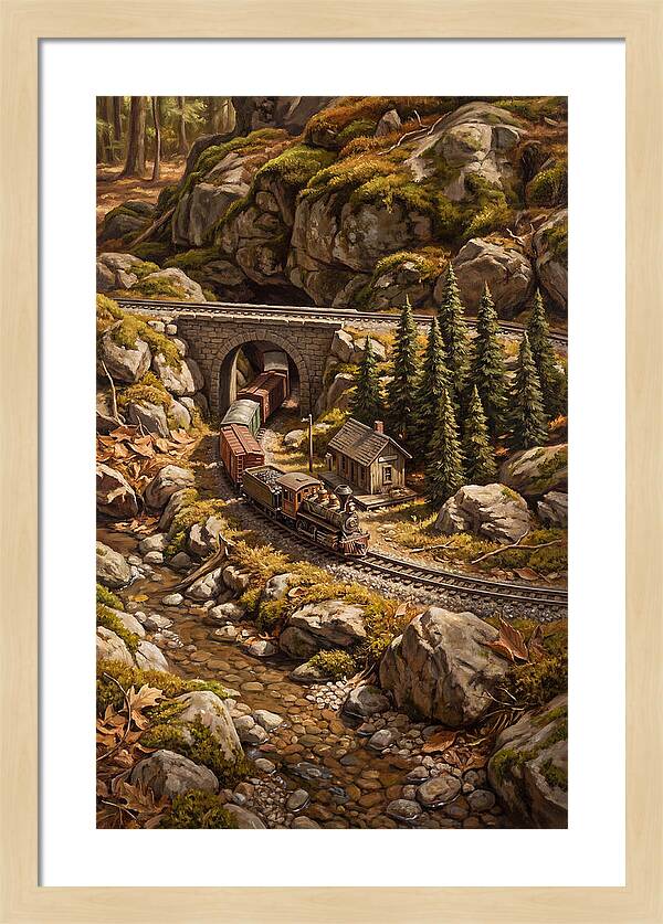 Model Train Adventure Through Nature