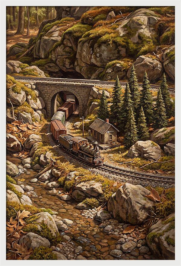 Model Train Adventure Through Nature