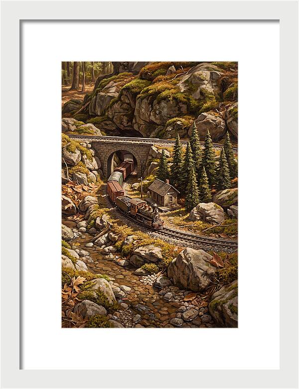 Model Train Adventure Through Nature