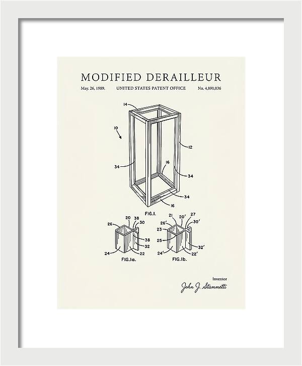 Modified Derailleur Minimalist Patent Us4891036a