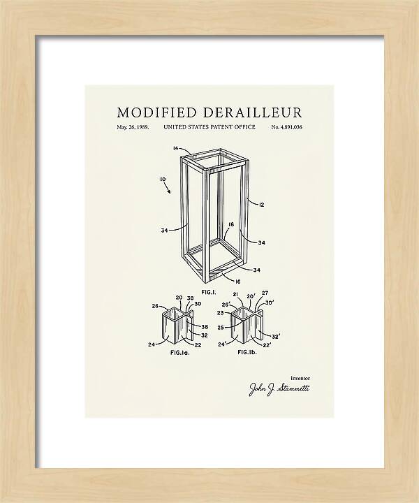 Modified Derailleur Minimalist Patent Us4891036a
