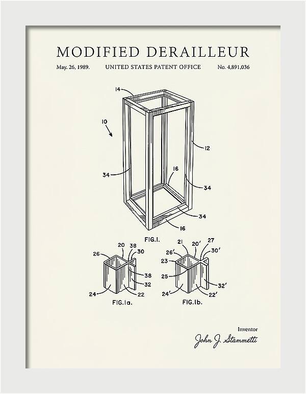 Modified Derailleur Minimalist Patent Us4891036a