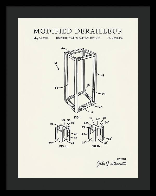 Modified Derailleur Minimalist Patent Us4891036a
