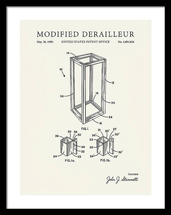 Modified Derailleur Minimalist Patent Us4891036a