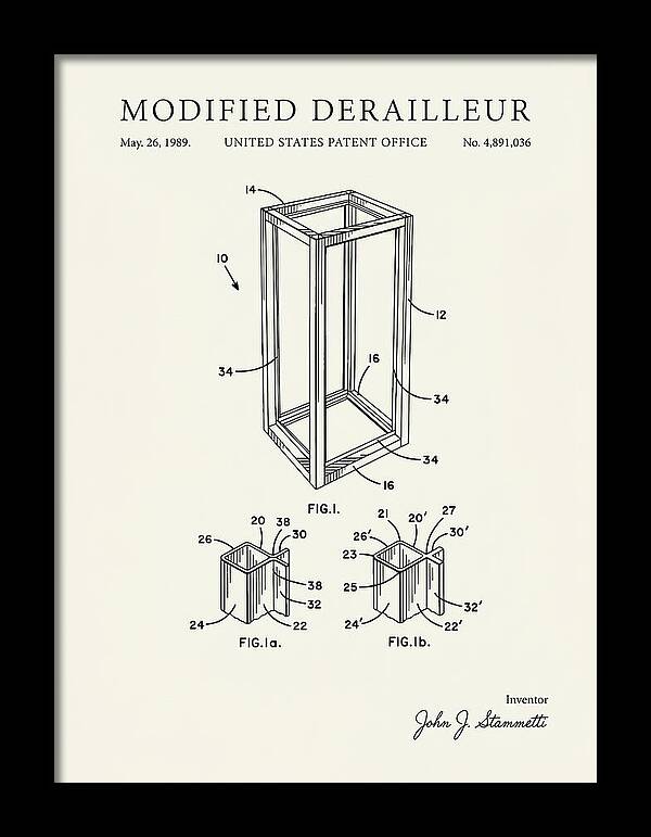 Modified Derailleur Minimalist Patent Us4891036a
