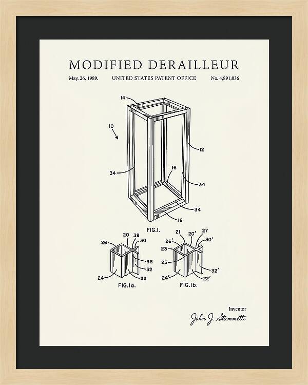 Modified Derailleur Minimalist Patent Us4891036a