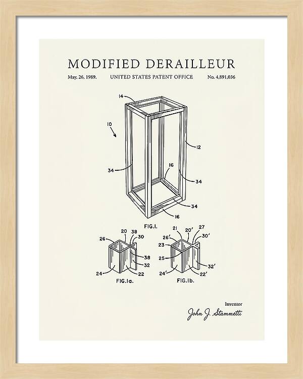 Modified Derailleur Minimalist Patent Us4891036a