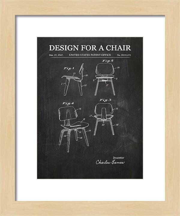 Molded Plywood Chair Eames Chalkboard Patent Usd155272s