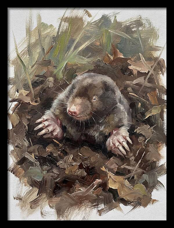 Mole Emerging From Earth