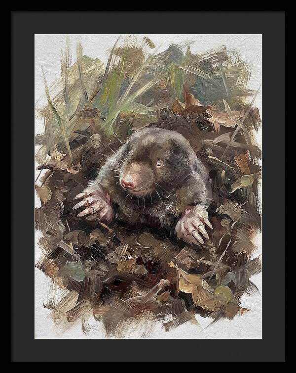Mole Emerging From Earth