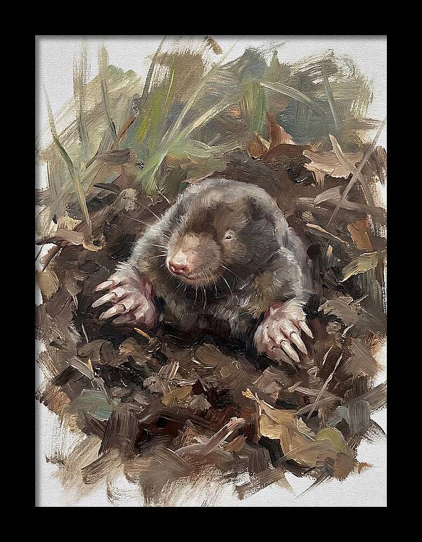 Mole Emerging From Earth