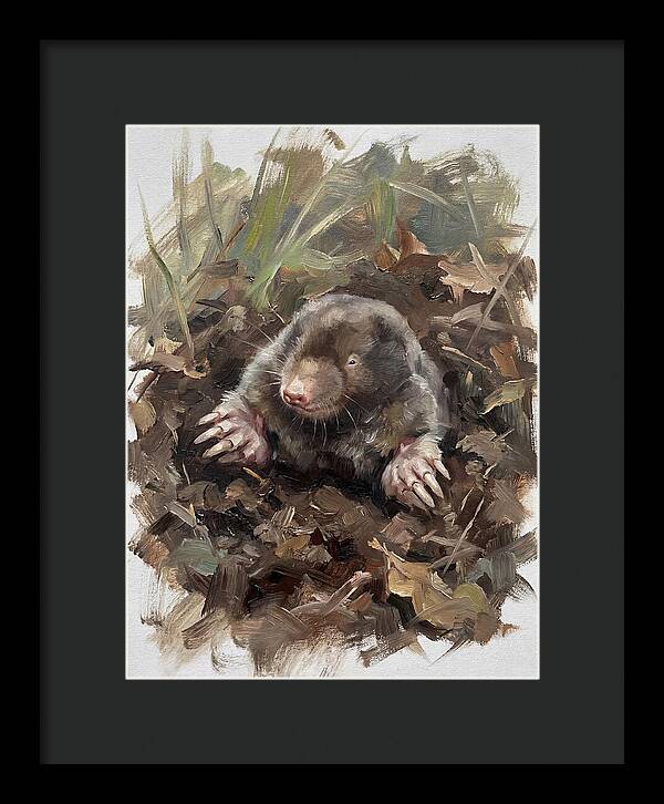 Mole Emerging From Earth