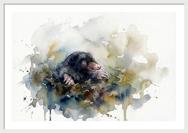 Mole Emerging From The Earth