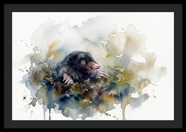 Mole Emerging From The Earth
