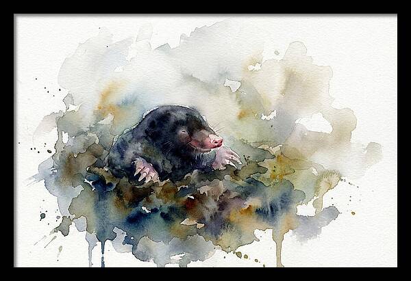Mole Emerging From The Earth