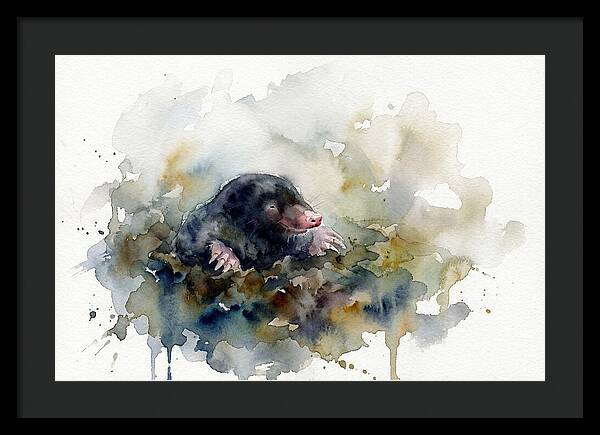 Mole Emerging From The Earth