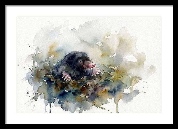 Mole Emerging From The Earth