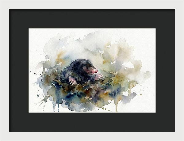 Mole Emerging From The Earth