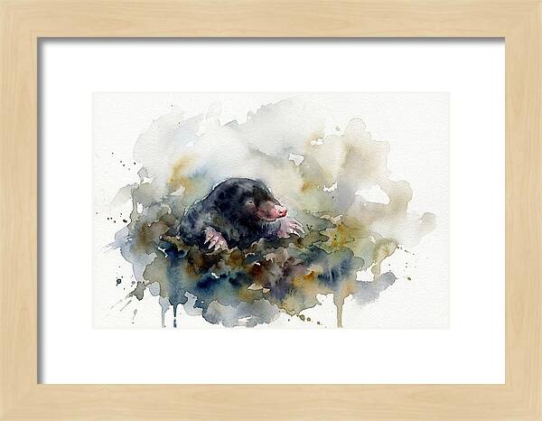 Mole Emerging From The Earth