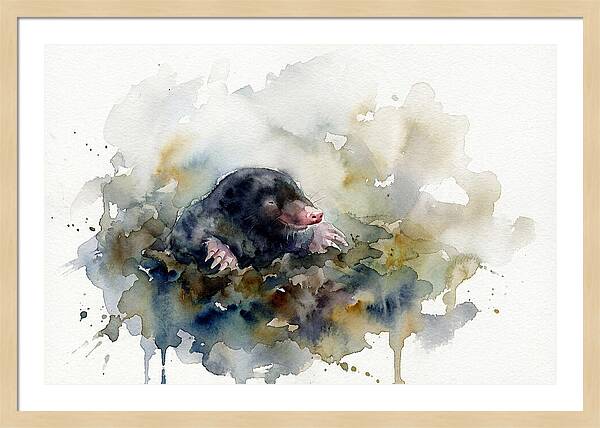 Mole Emerging From The Earth