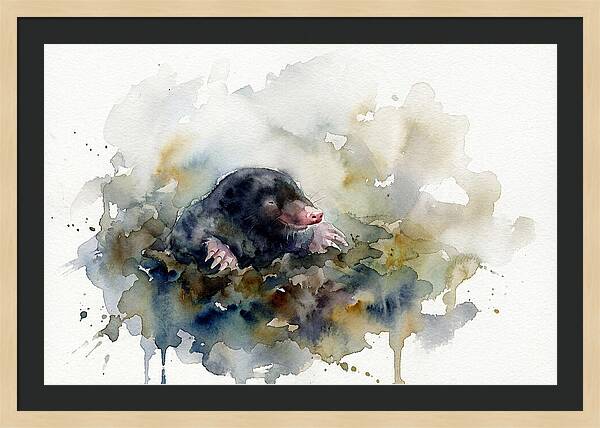 Mole Emerging From The Earth