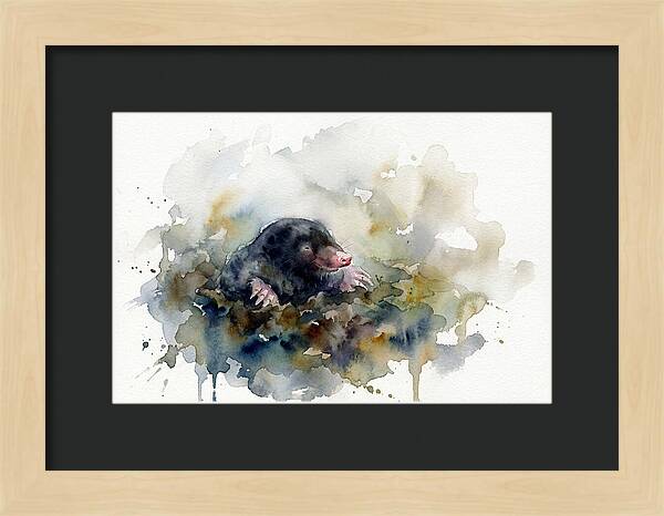 Mole Emerging From The Earth