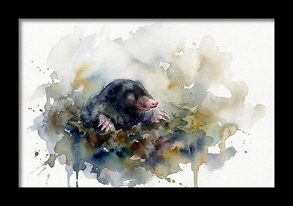 Mole Emerging From The Earth