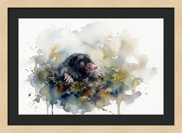 Mole Emerging From The Earth