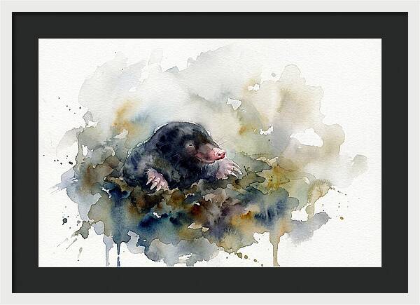 Mole Emerging From The Earth