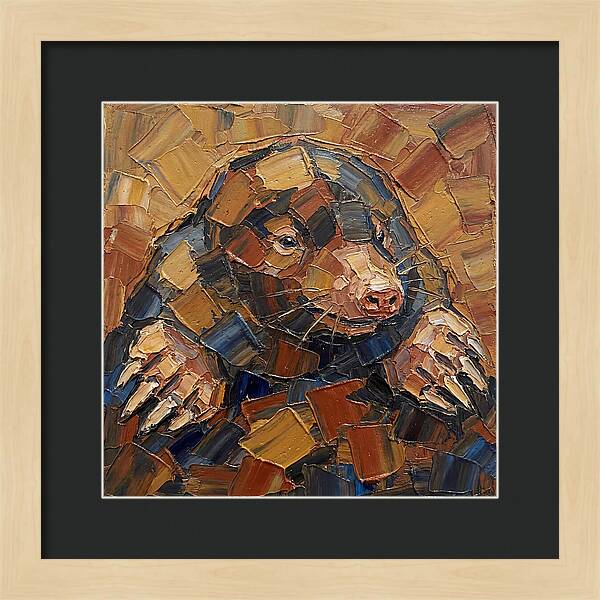Mole In Palette Knife Style