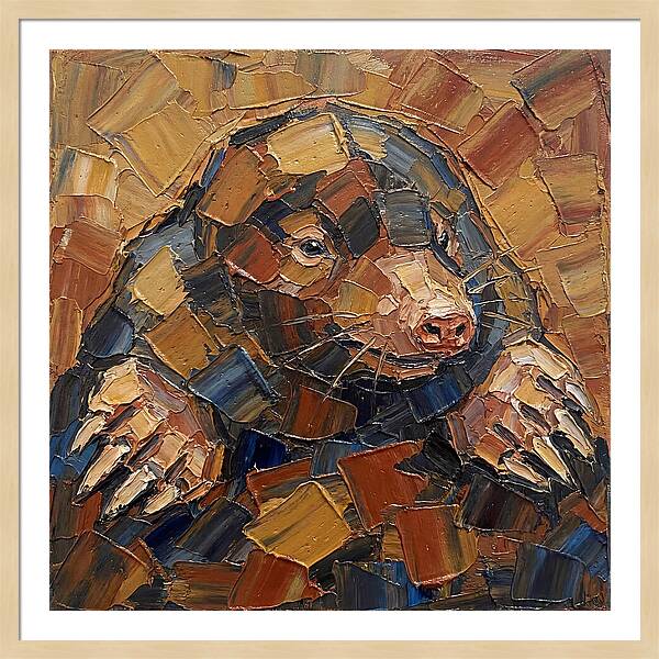 Mole In Palette Knife Style