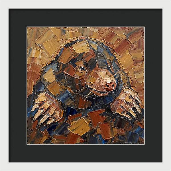 Mole In Palette Knife Style