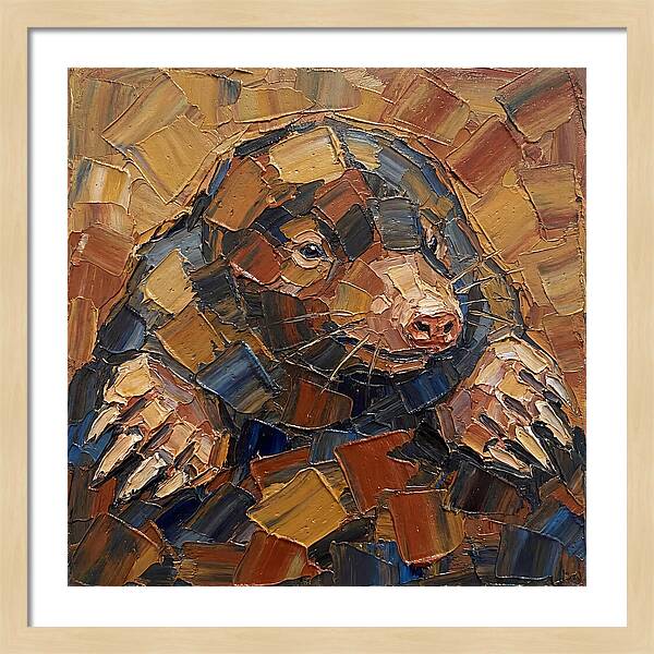 Mole In Palette Knife Style