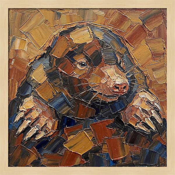 Mole In Palette Knife Style