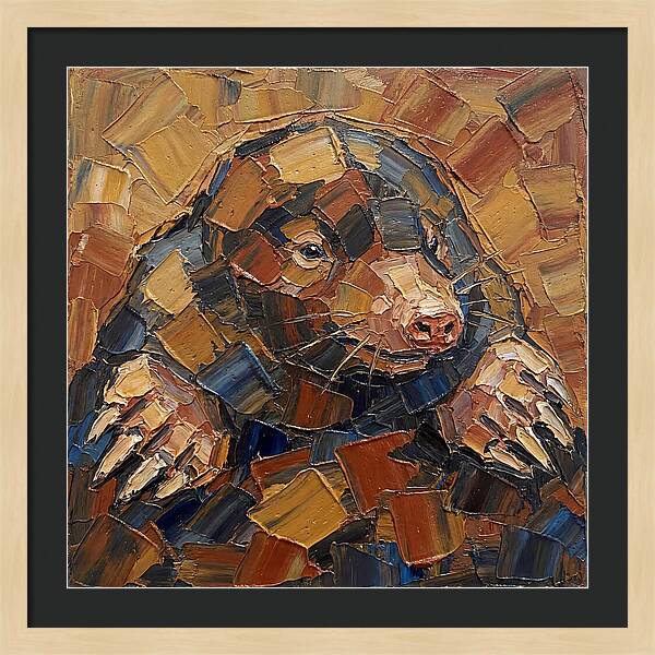 Mole In Palette Knife Style