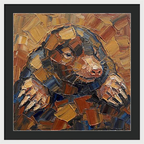 Mole In Palette Knife Style
