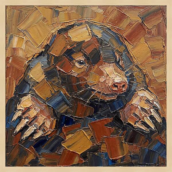 Mole In Palette Knife Style