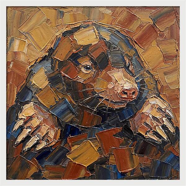 Mole In Palette Knife Style