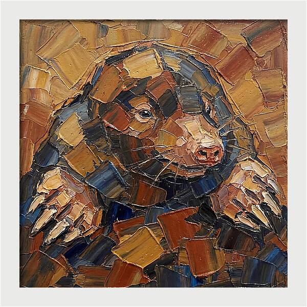 Mole In Palette Knife Style
