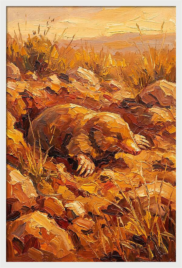 Mole In The Mediterranean Landscape
