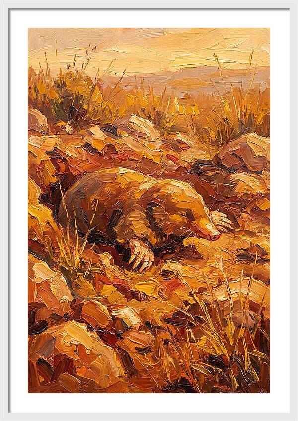 Mole In The Mediterranean Landscape