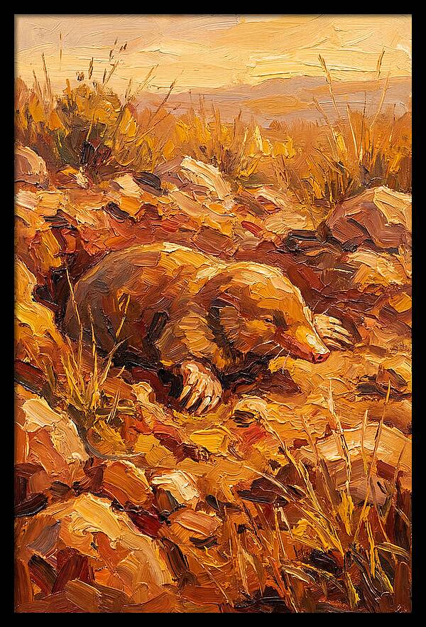 Mole In The Mediterranean Landscape