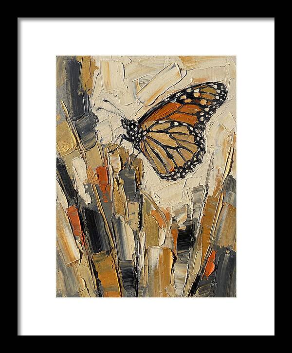 Monarch Butterfly In Abstract Style