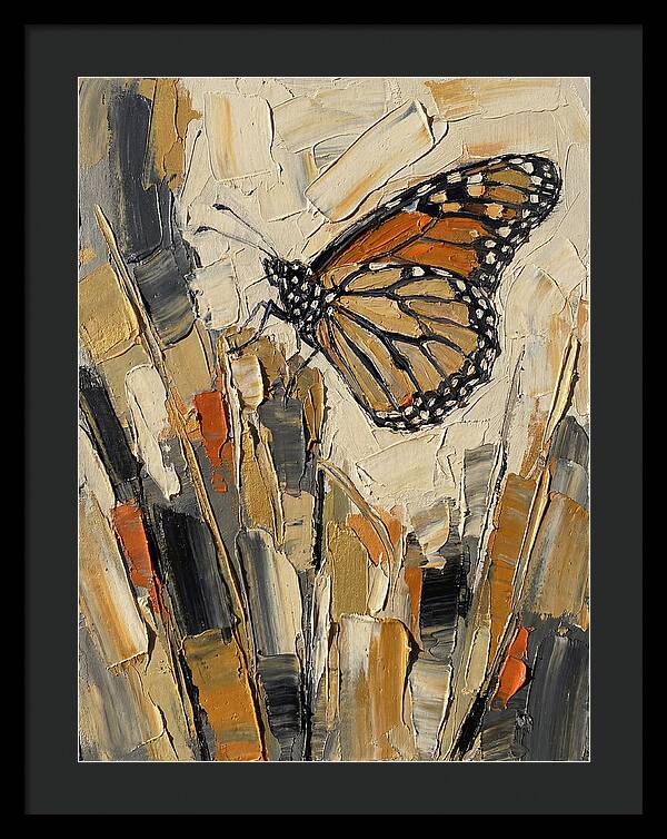 Monarch Butterfly In Abstract Style