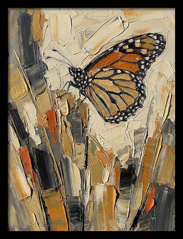 Monarch Butterfly In Abstract Style