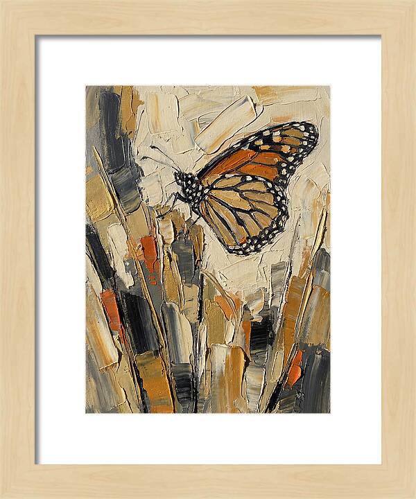 Monarch Butterfly In Abstract Style