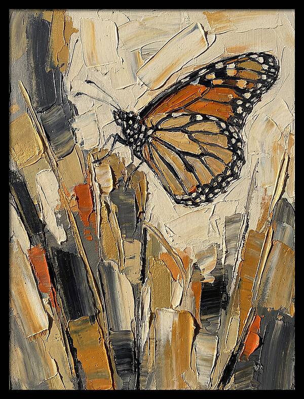 Monarch Butterfly In Abstract Style