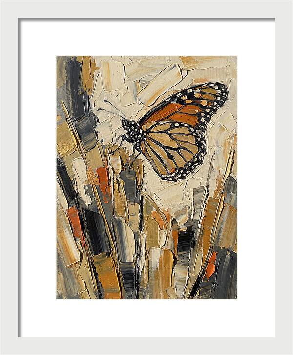 Monarch Butterfly In Abstract Style
