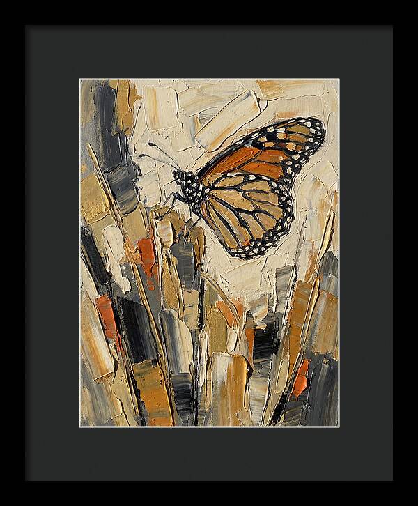 Monarch Butterfly In Abstract Style