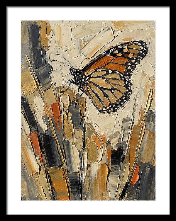Monarch Butterfly In Abstract Style